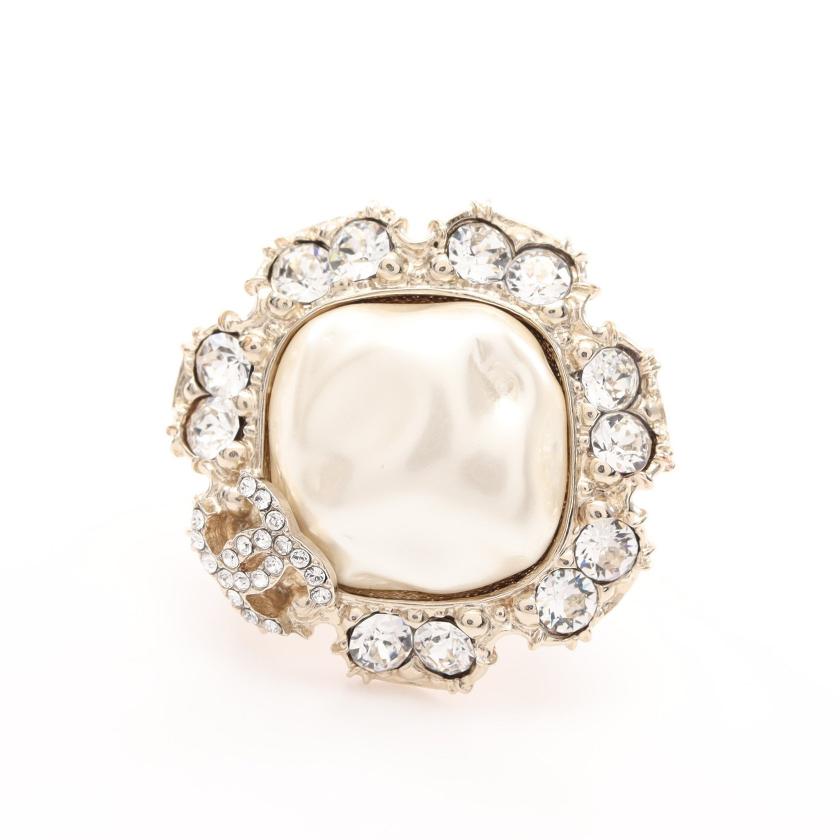 CHANEL・アクセサリー・ココマーク リング 指輪 GP フェイクパール