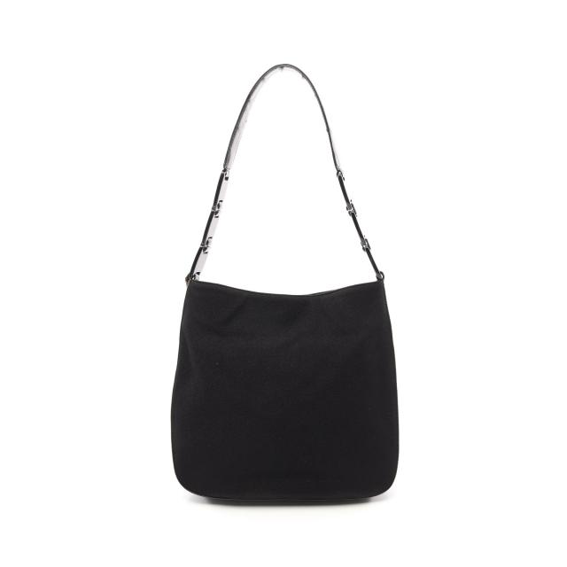 プラダ(PRADA)|ショルダーバッグ|ナイロン|レザー|ブラック ...