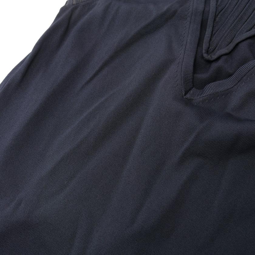 シャネル(CHANEL)|ニットワンピース|ダークネイビー|Vネック|ハイブランド・ブランド専門の中古通販サイト(768196)