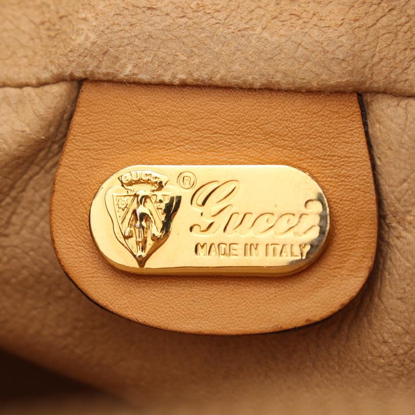 グッチ(GUCCI)オールドグッチ|マイクロGGプラス|シェリーライン|ショルダーバッグ|PVC|レザー|アイボリー|マルチカラー|ハイブランド・ブランド専門の中古通販サイト(770007)