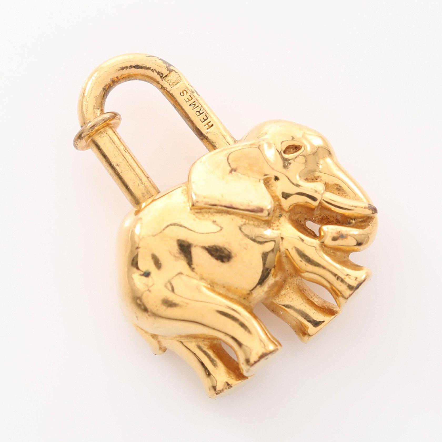 エルメス(HERMES)カデナチャーム|ゾウ|象|エレファント|バッグチャーム|GP|ゴールド|1997年限定|ハイブランド・ブランド専門の中古通販サイト(770519)