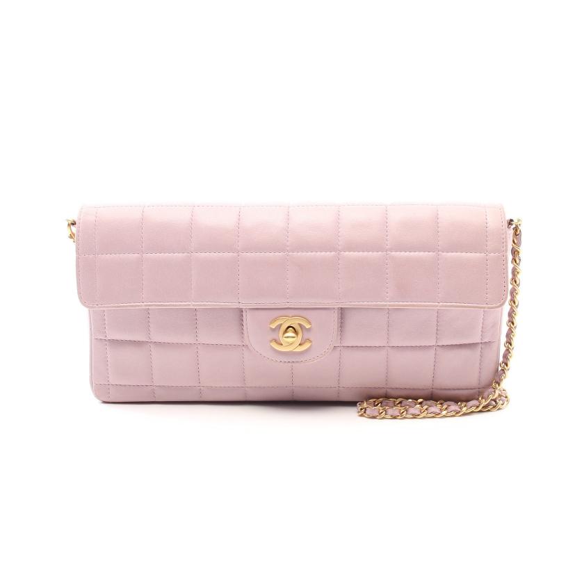 シャネル(CHANEL)チョコバー|チェーンショルダーバッグ|ラムスキン|ライトパープル|ゴールド金具|ハイブランド・ブランド専門の中古通販サイト(770939) タイム シャネル CHANELチョコバーチェーンショルダーバック ショルダーバッグ