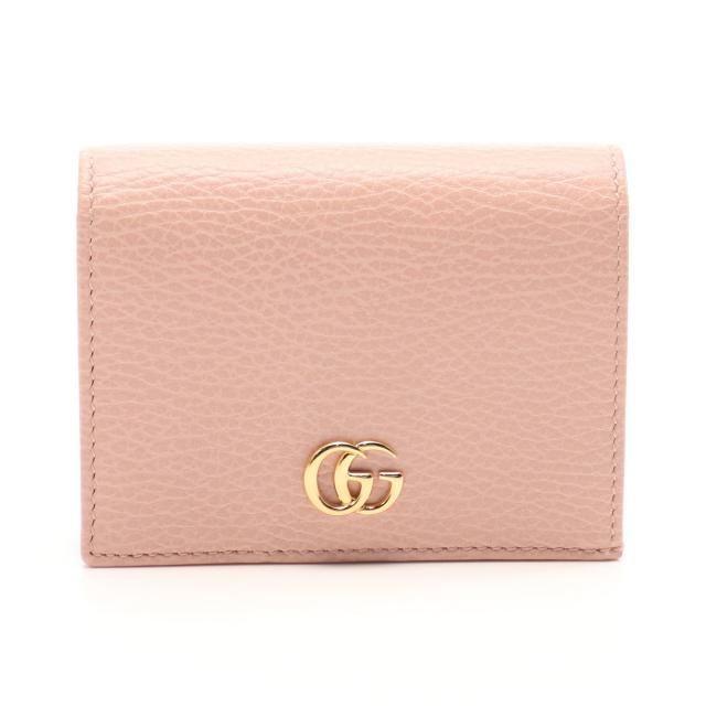 グッチ(GUCCI)GGマーモント|二つ折り長財布|パイソン|レッド