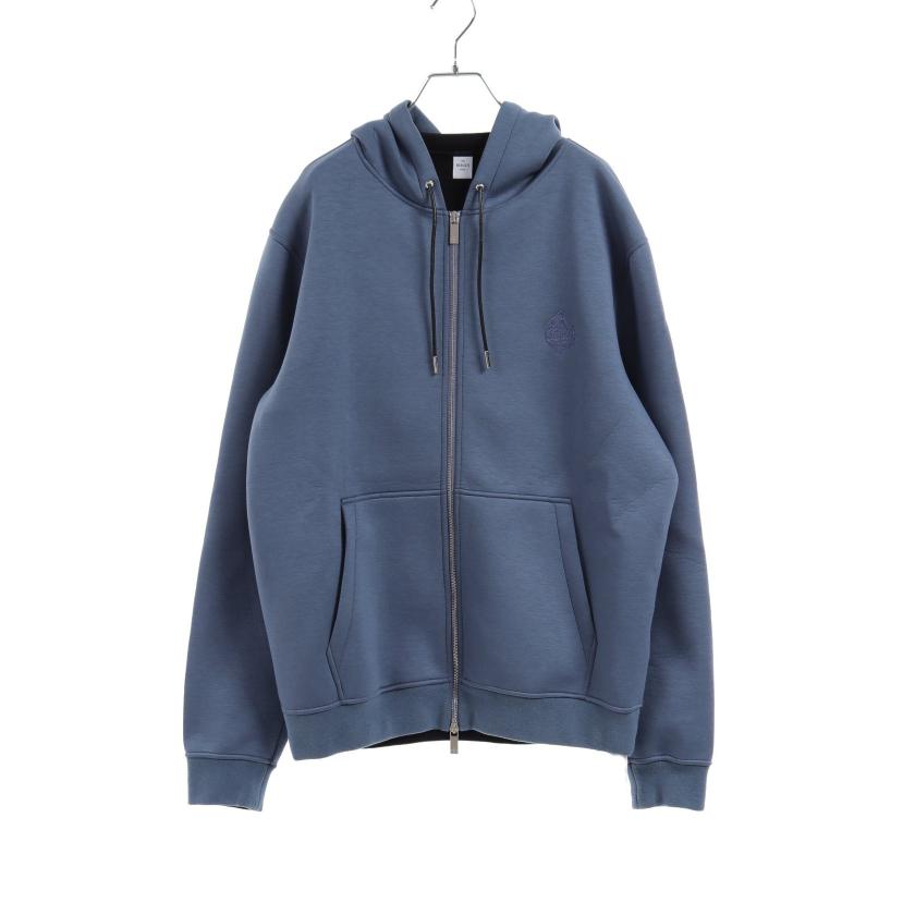 BERLUTI ライトブルー スクリットジップアップパーカータグ付き未使用 BERLUTI ライトブルー スクリットジップアップパーカータグ付き