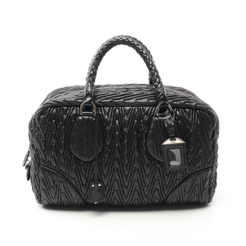 PRADA・バッグ・ ハンドバッグ ミニボストンバッグ レザー