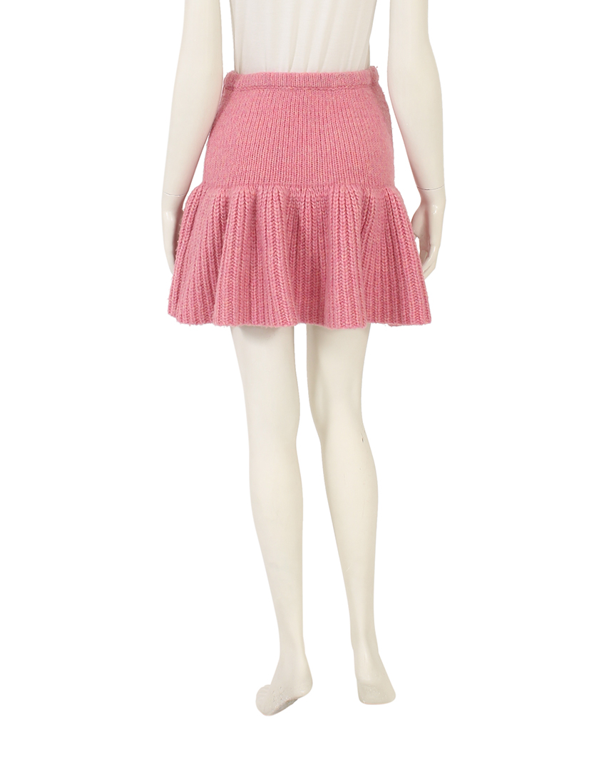 テンクロスビーデレクラム 10 Crosby Derek Lam フレア ミニスカート ニット ピンク ハイブランド ブランド専門の中古通販サイト
