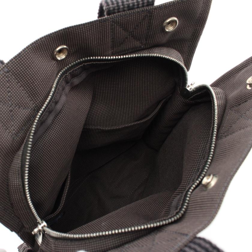 エルメス(HERMES)エールラインアドPM|バックパック|リュックサック|ナイロンキャンバス|ダークグレー|シルバー金具|ハイブランド・ブランド専門の中古通販サイト(773800)