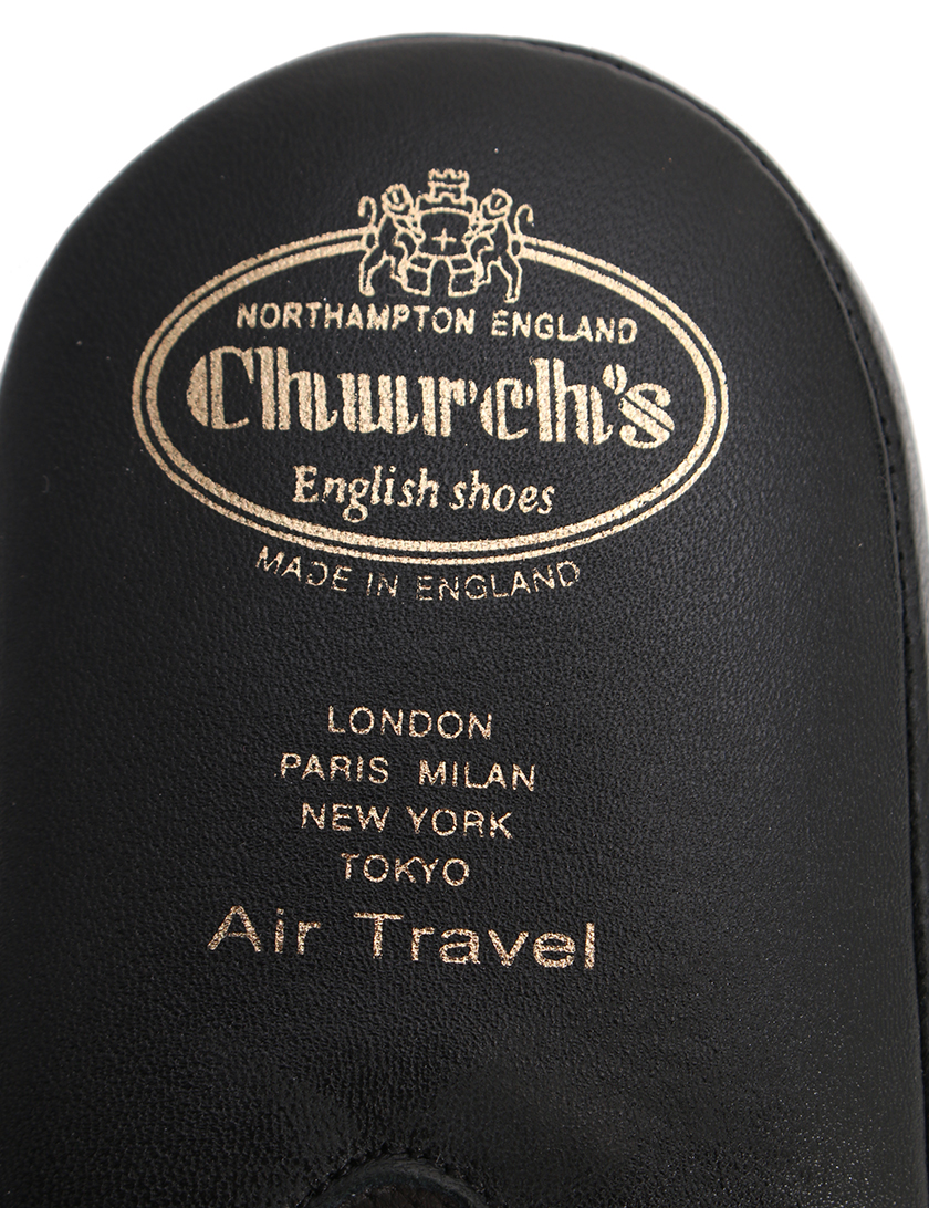 チャーチ(Church's)AIR|TRAVEL|スリッパ|レザー|黒|ハイブランド・ブランド専門の中古通販サイト(93383) チャーチ(Church's)AIR|TRAVEL|スリッパ|レザー|黒|ハイブランド・ブランド専門の中古通販サイト(93383)