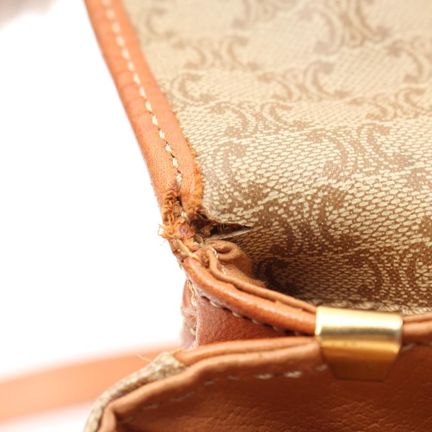 セリーヌ(CELINE)マカダム|ショルダーバッグ|PVC|レザー ...
