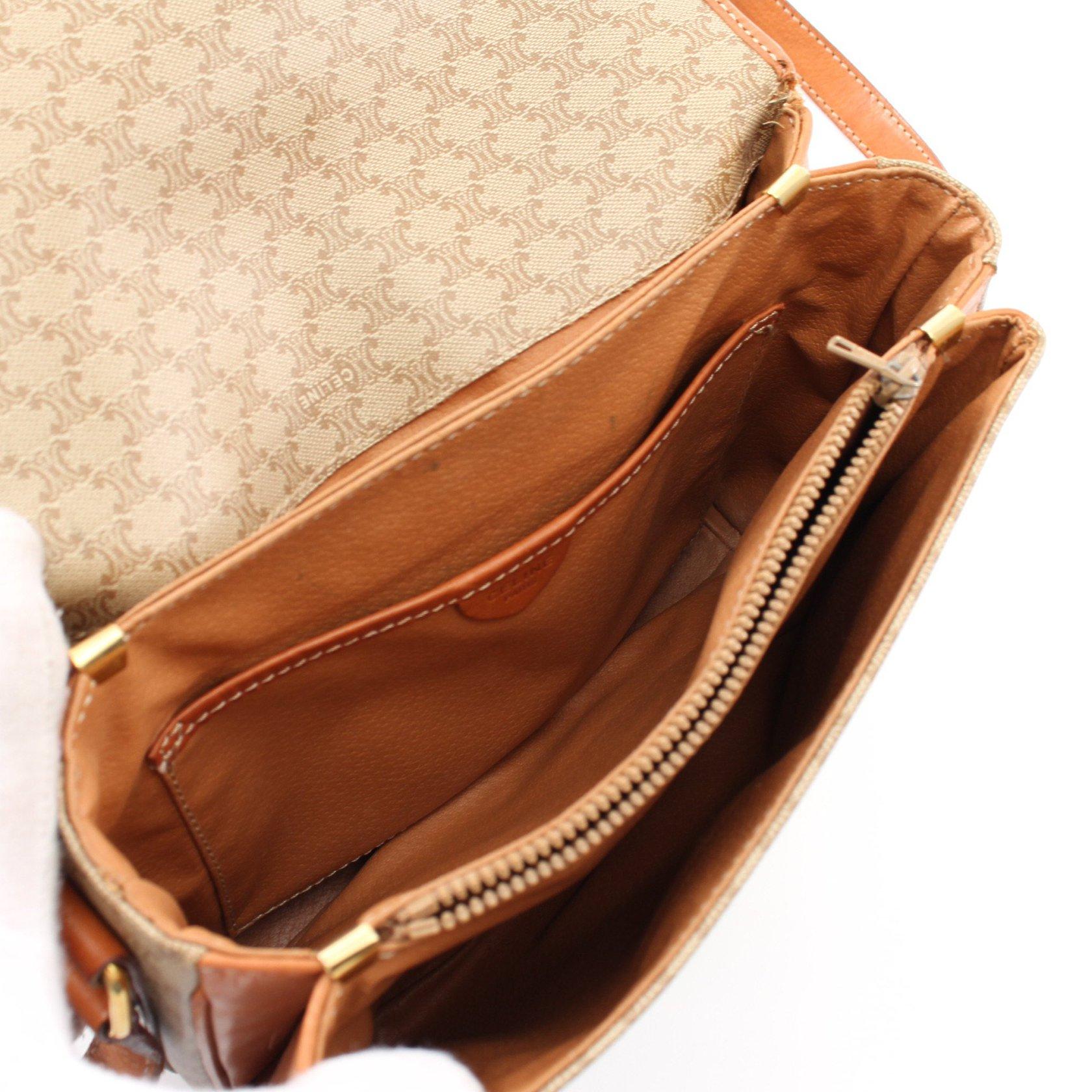 セリーヌ(CELINE)マカダム|ショルダーバッグ|PVC|レザー ...