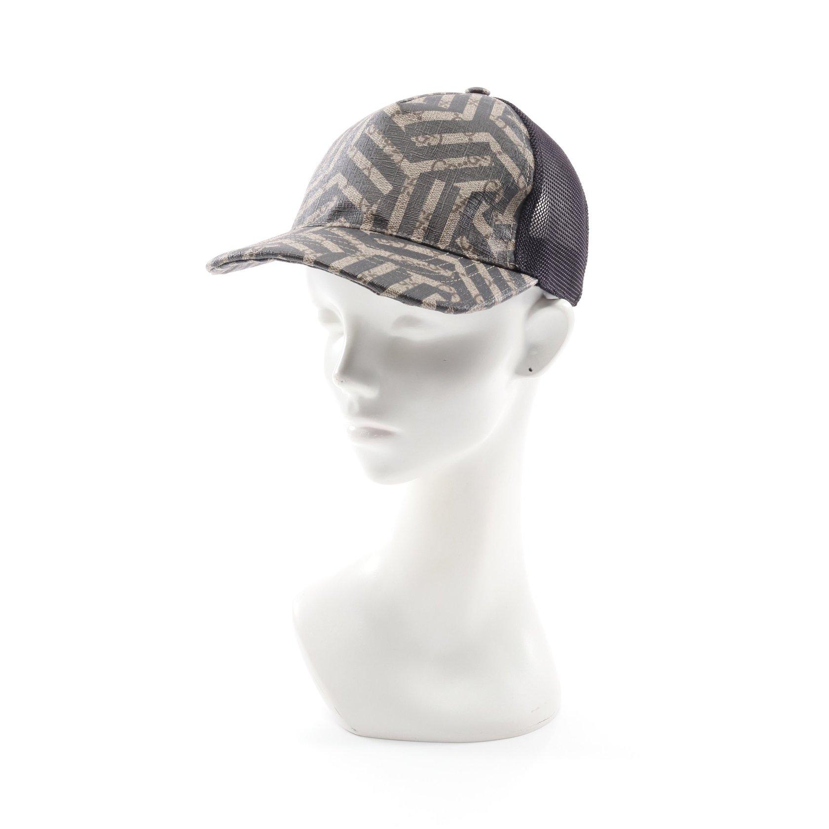 グッチ(GUCCI)GGカレイド|キャップ|PVC|メッシュ|ベージュ