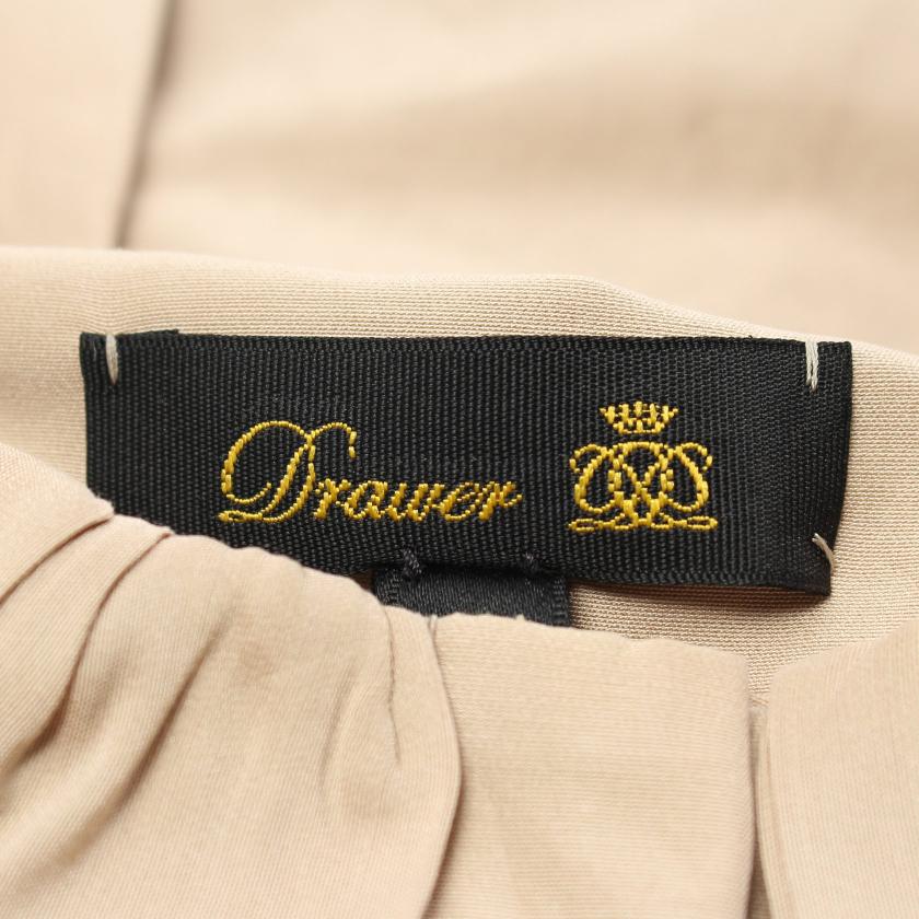 ドゥロワー(Drawer)ダブルフリルカラー|ブラウス|シルク|ベージュ|ハイブランド・ブランド専門の中古通販サイト(775047)