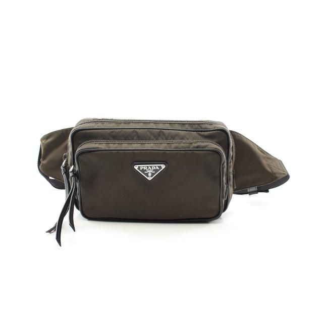 プラダ(PRADA)|ショルダーバッグ|ナイロン|レザー|ブラック ...