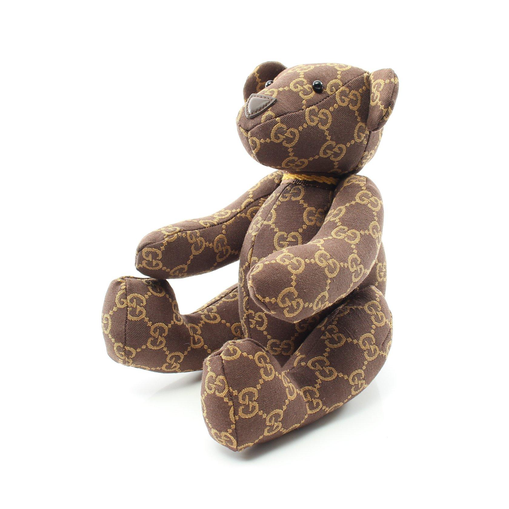 グッチ(GUCCI)GGキャンバス|テディベア|小物|キャンバス|ブラウン|ベージュ|ハイブランド・ブランド専門の中古通販サイト(777442)
