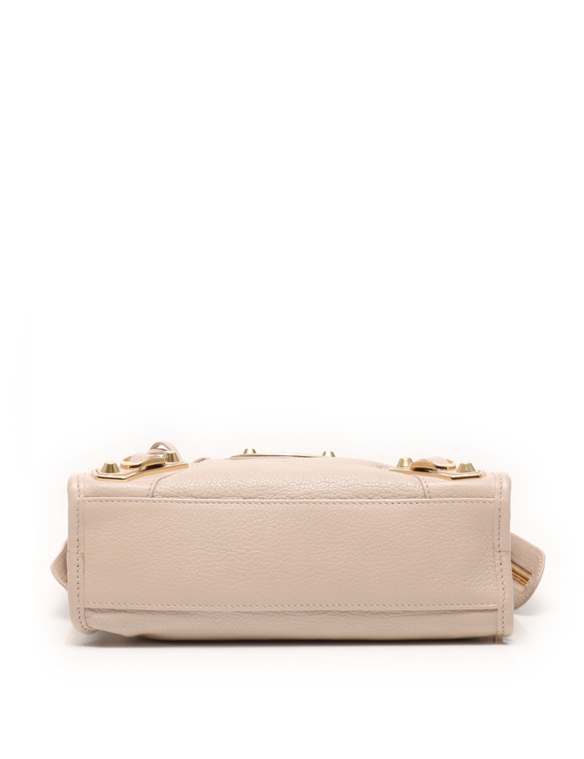 バレンシアガ(BALENCIAGA)クラシック|メタリック|エッジ|ミニ|シティ|2WAYハンドバッグ|レザー|ピンクベージュ|ゴールド金具|ハイブランド・ブランド専門の中古通販サイト(95229)