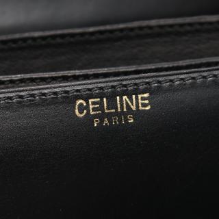 セリーヌ(CELINE)|ショルダーバッグ|レザー|ブラック|馬車金具 ...