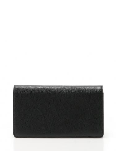 シャネル(CHANEL)二つ折り長財布|ココマーク|キャビアスキン|黒 ...