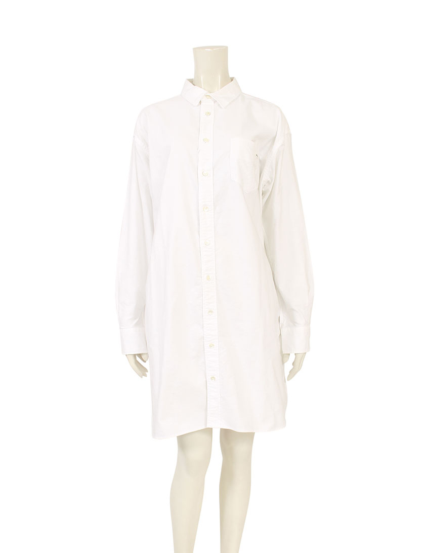 ズッカ Zucca シャツワンピース コットン 白 ハイブランド ブランド専門の中古通販サイト