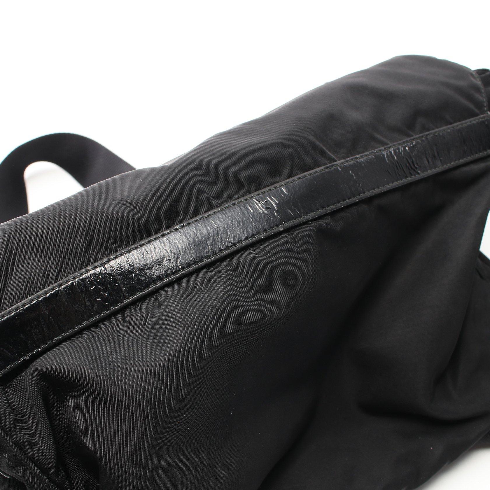 プラダ(PRADA)|ショルダーバッグ|ナイロン|レザー|ブラック ...