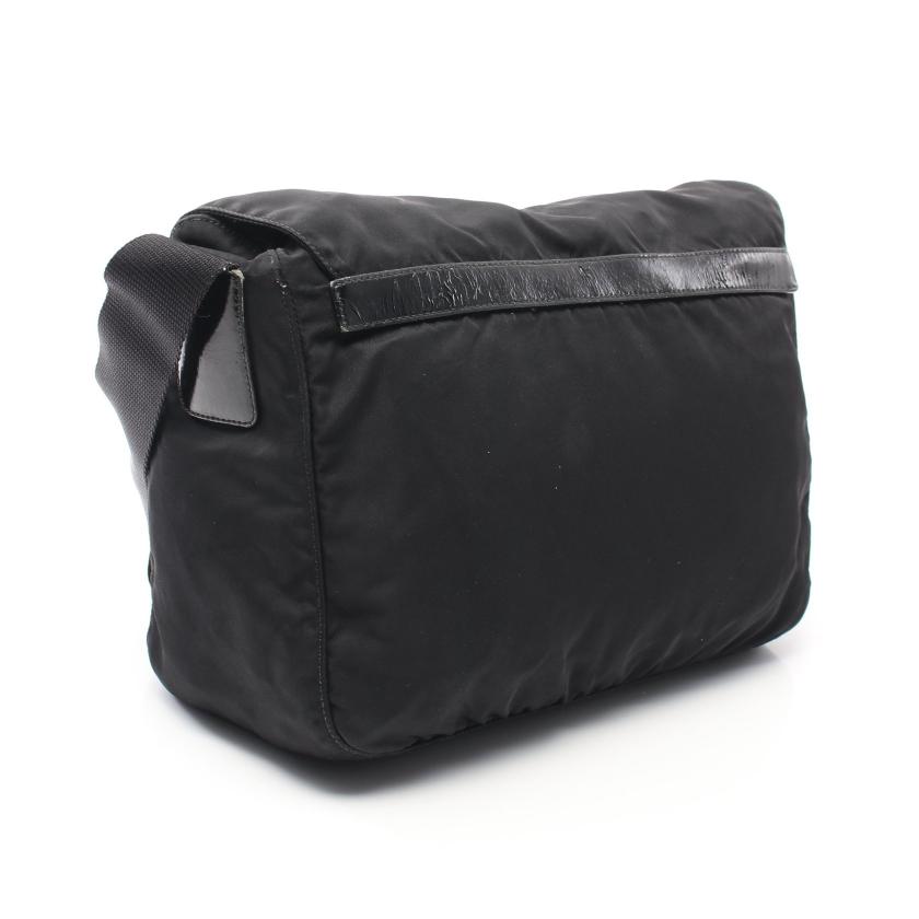 プラダ(PRADA)|ショルダーバッグ|ナイロン|レザー|ブラック|三角プレート|ハイブランド・ブランド専門の中古通販サイト(781469)