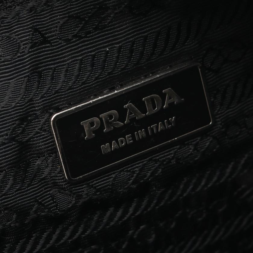 プラダ(PRADA)|ショルダーバッグ|ナイロン|レザー|ブラック|三角プレート|ハイブランド・ブランド専門の中古通販サイト(781469)