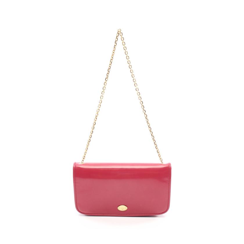 LOEWE ロエベ チェーンウォレット ピンクパープル ゴールドチェーン 箱付き LOEWE ロエベ チェーンウォレット ピンクパープル ゴールド
