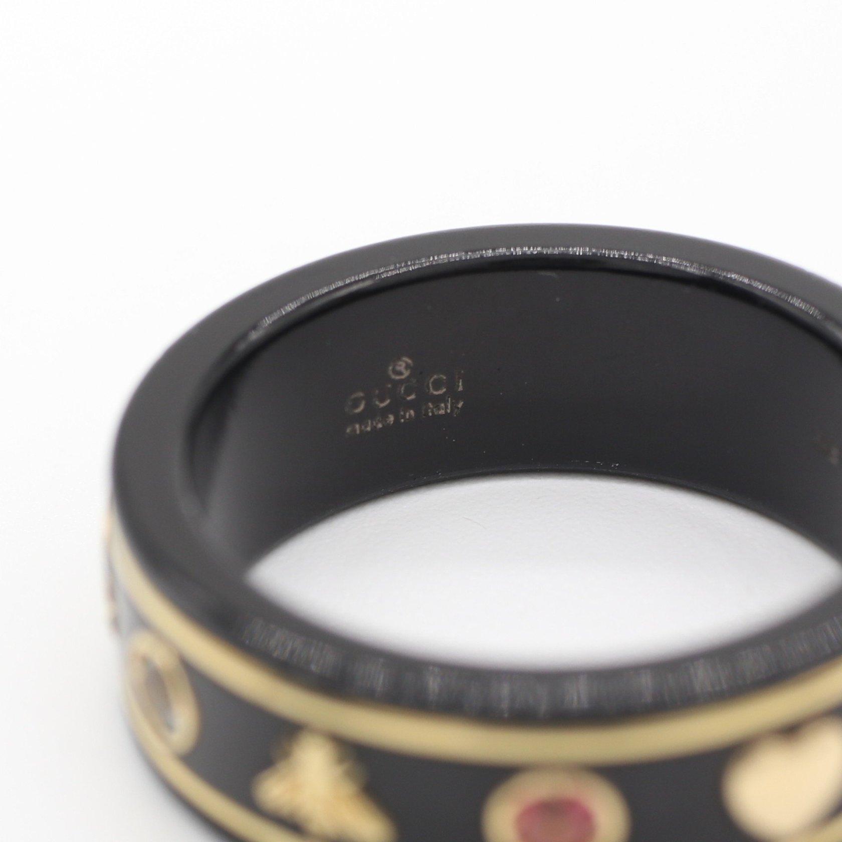 リング ヤフオク! - GUCCI ジェムストーン付きアイコンリング/リング 驚きの安さ 11号 リング アイコン ジェムストーン付き *最終値下げ*GUCCI リング