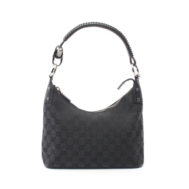 グッチ(GUCCI)|ワンショルダーバッグ|ナイロン|レザー|黒|ハイ ...