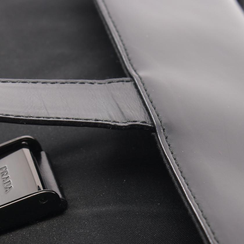プラダ(PRADA)|ショルダーバッグ|ナイロン|レザー|ブラック|ハイブランド・ブランド専門の中古通販サイト(782978)
