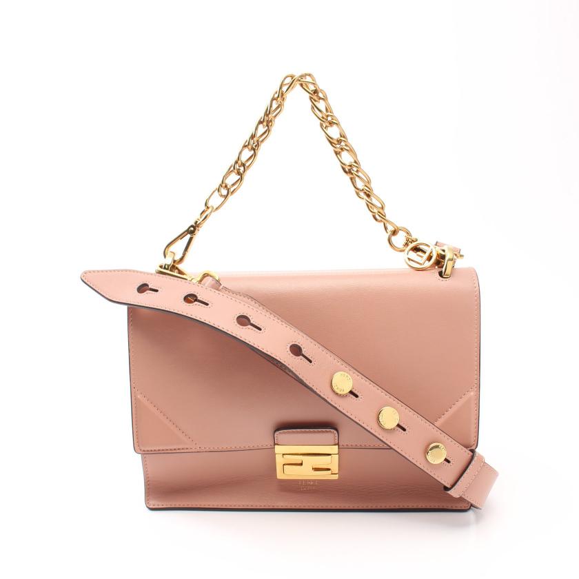 FENDI・バッグ・キャンユー チェーンハンドバッグ レザー ピンク FENDI・バッグ・キャンユー チェーンハンドバッグ レザー ピンク