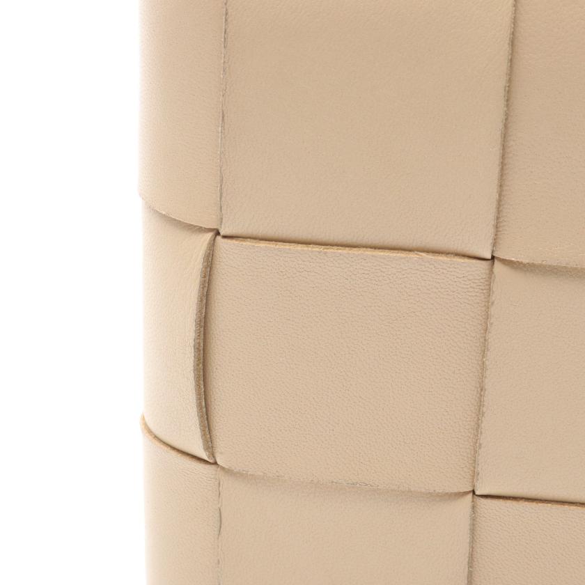 ボッテガヴェネタ(BOTTEGA VENETA)マキシイントレチャート|二つ折り|ファスナーウォレット|二つ折り財布|レザー|ベージュ|ハイブランド・ブランド専門の中古通販サイト(782725)