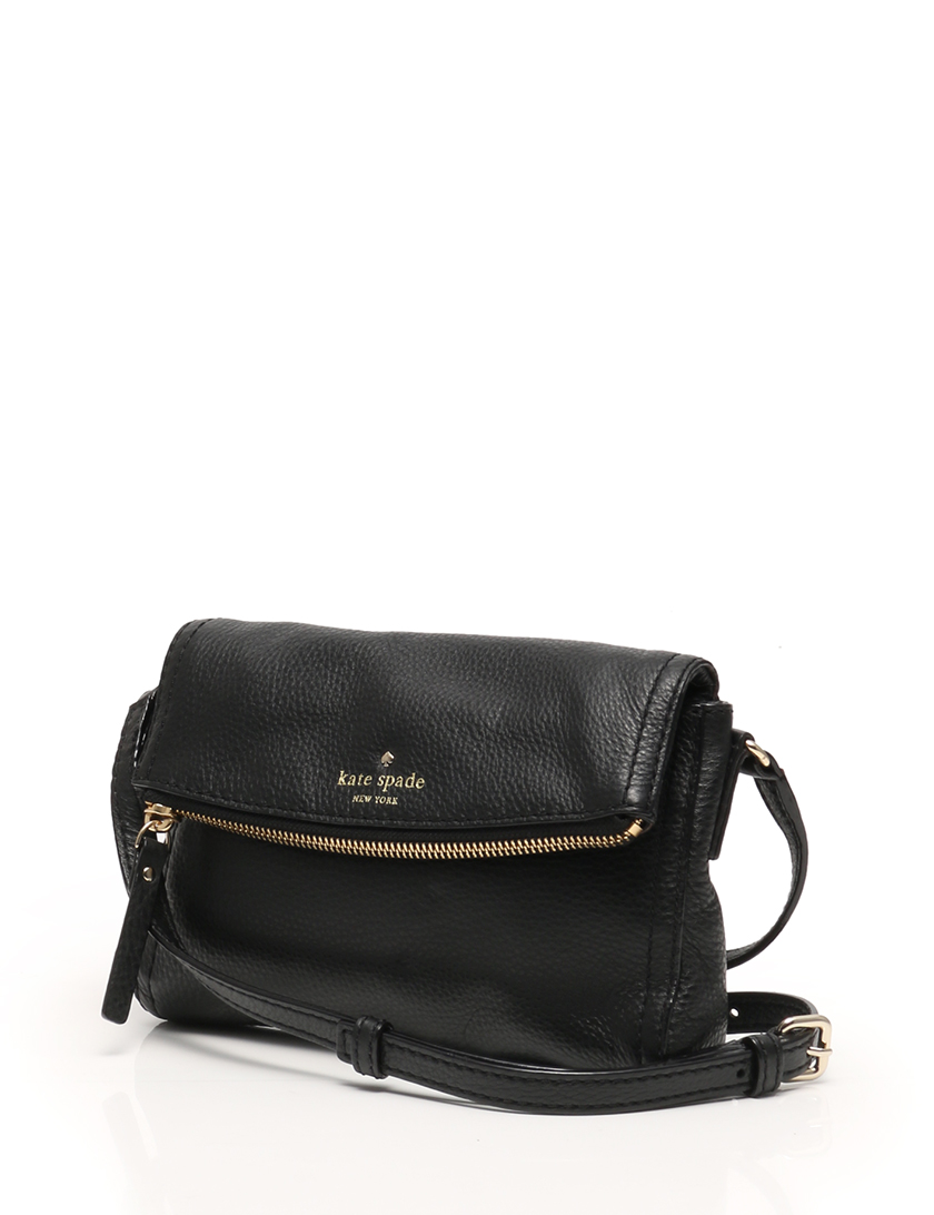 kate spade・バッグ・COBBLE HILL Mini Carson ショルダーバッグ レザー 黒