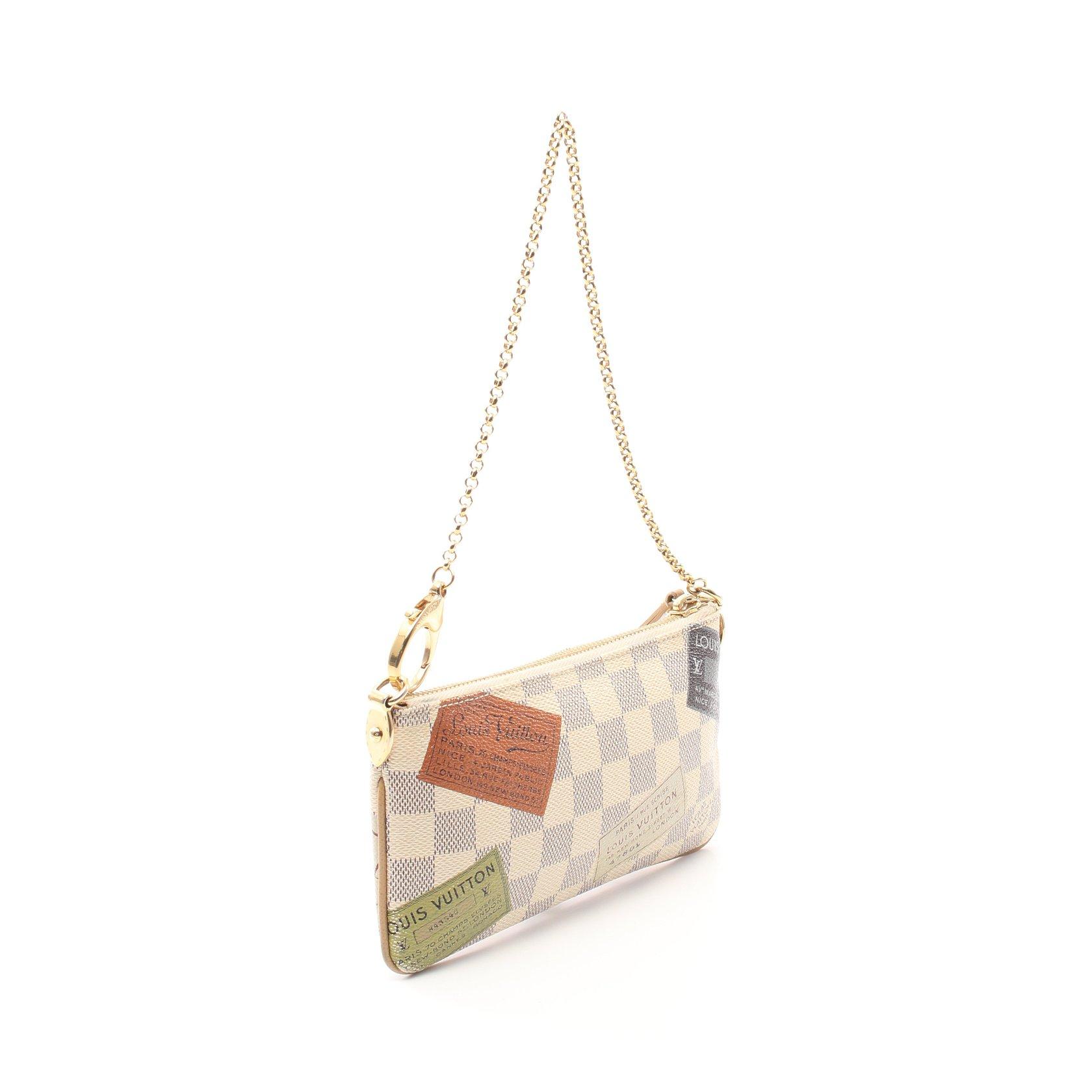 ルイヴィトン(LOUIS VUITTON)ポシェットミラMM|ダミエアズール ...