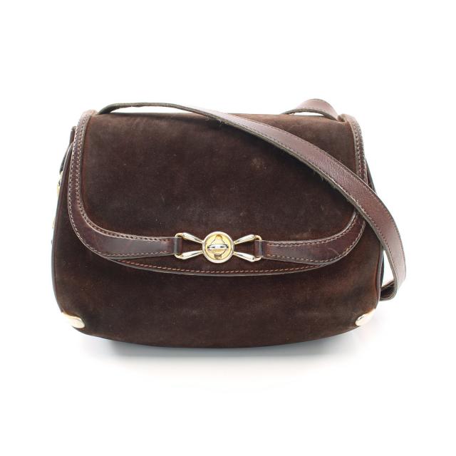 グッチ(GUCCI)バンブー|ショルダーバッグ|ナイロン|レザー|黒 ...