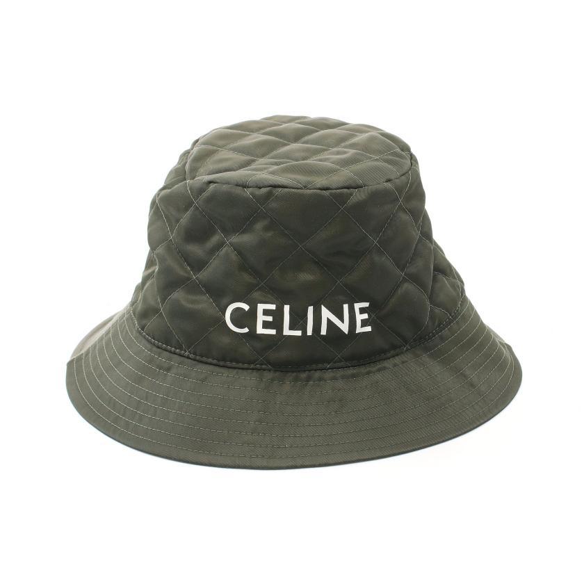 【4/20までお値下げ！】CELINE キルティング バケットハット M CELINE キルティング バケットハット CELINE - 美品 セリーヌ