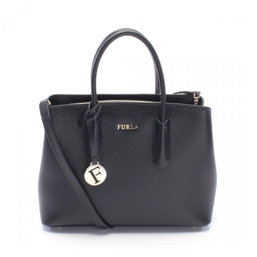 フルラ(FURLA)TESSA|テッサ|ハンドバッグ|トートバッグ|レザー|ブラック|2WAY|ハイブランド・ブランド専門の中古通販サイト(796893)