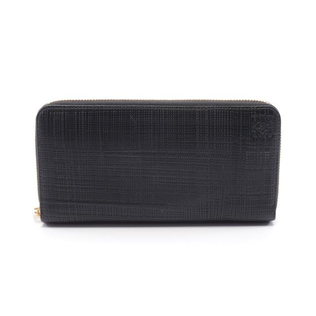 ロエベ(LOEWE)|ラウンドファスナー長財布|レザー|黒|ハイ ...