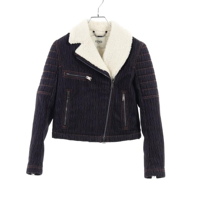FENDI＊ライダースジャケット 美品✨ FENDI 20aw ランウェイ