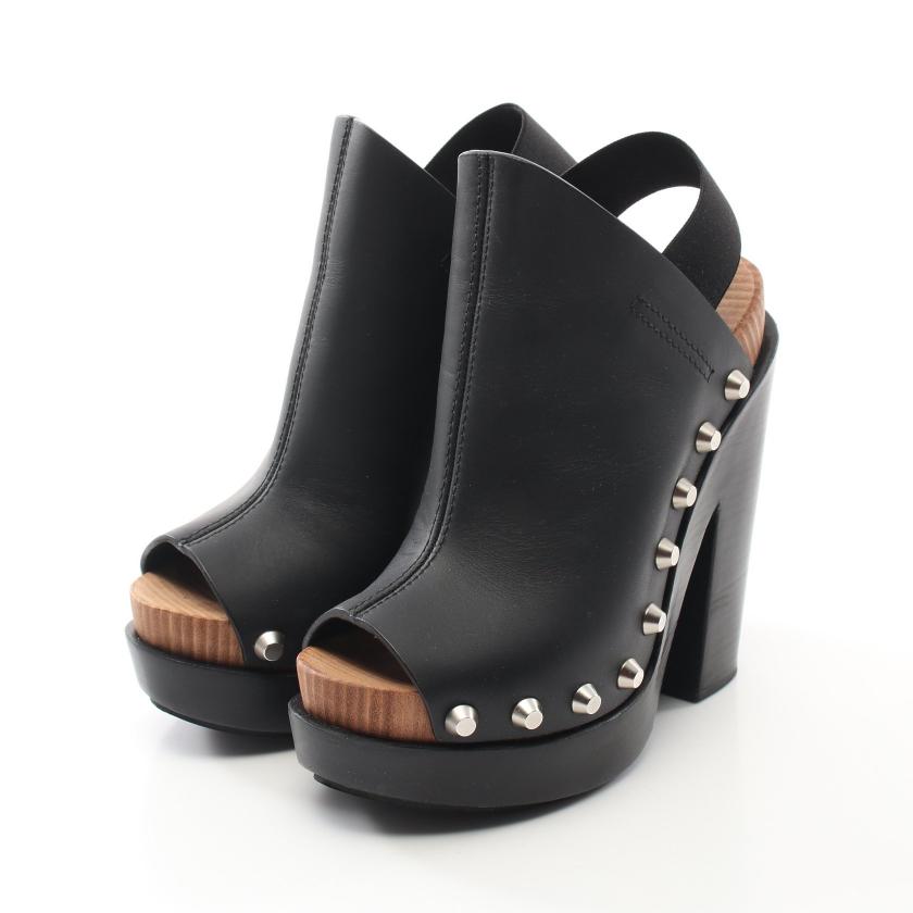 BALENCIAGA・シューズ・ サンダル レザー ブラック スタッズ｜【公式