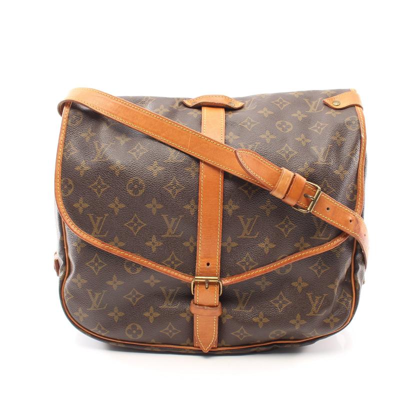 ルイヴィトン(LOUIS VUITTON)ソミュール35 |モノグラム|ショルダーバッグ|PVC|レザー|ブラウン|ハイブランド・ブランド専門の中古通販サイト(796499) ルイヴィトン(LOUIS VUITTON)ソミュール35 |モノグラム|ショルダーバッグ|PVC|レザー|ブラウン|ハイブランド・ブランド専門の中古通販サイト(796499)