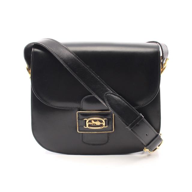 セリーヌ(CELINE)ショルダーバッグ|レザー|ブラック|サークルロゴ ...