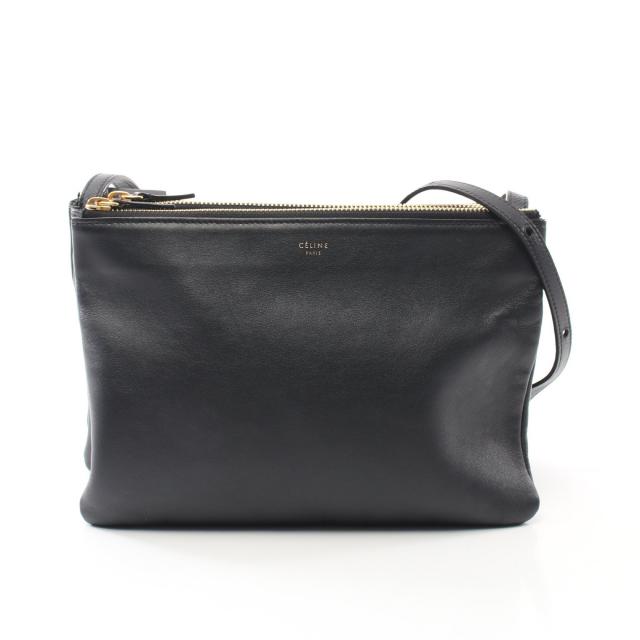 セリーヌ(CELINE)|ショルダーバッグ|レザー|ブラック|馬車金具 ...