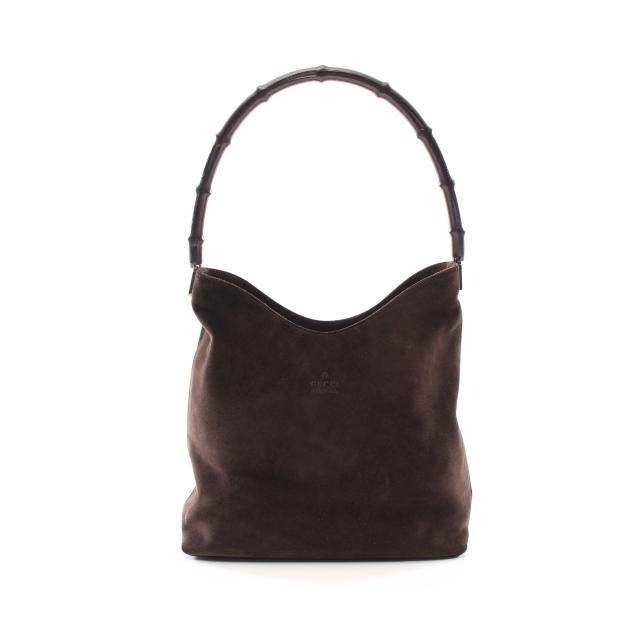 グッチ(GUCCI)バンブー|ハンドバッグ|スエード|レザー|黒|2WAY ...
