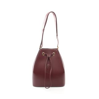カルティエ(Cartier)マストライン|ショルダーバッグ|レザー|ボルドー|ハイブランド・ブランド専門の中古通販サイト(800226)