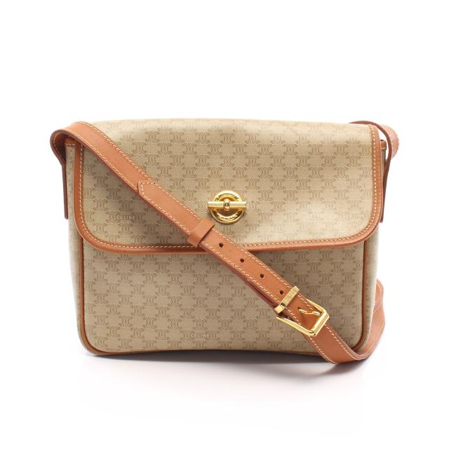 セリーヌ(CELINE)マカダム|ショルダーバッグ|PVC|レザー ...