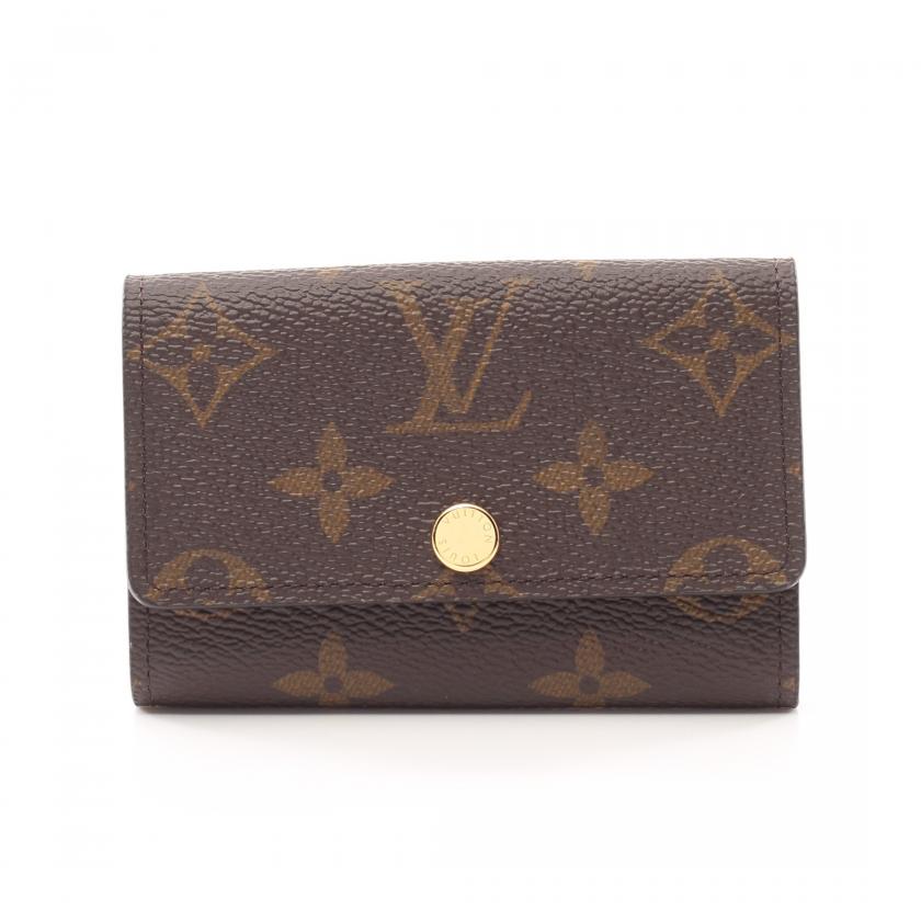 ルイヴィトン(LOUIS VUITTON)ミュルティクレ6|モノグラム|フューシャ|6連|キーケース|PVC|ピンクパープル|ハイブランド・ブランド専門の中古通販サイト(800531)