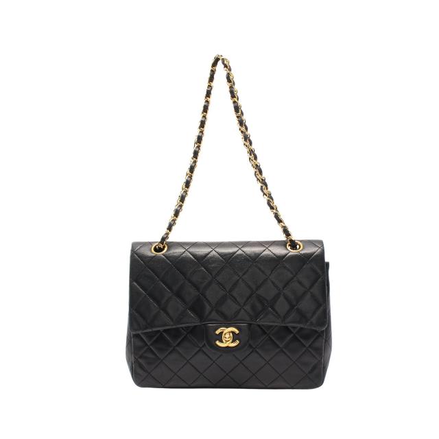 シャネル(CHANEL)マトラッセ|Wフラップ|Wチェーン 直販廉価 美品【CHANEL】シャネル☆ラムスキン マトラッセ Wチェーンショルダー ショルダーバッグ