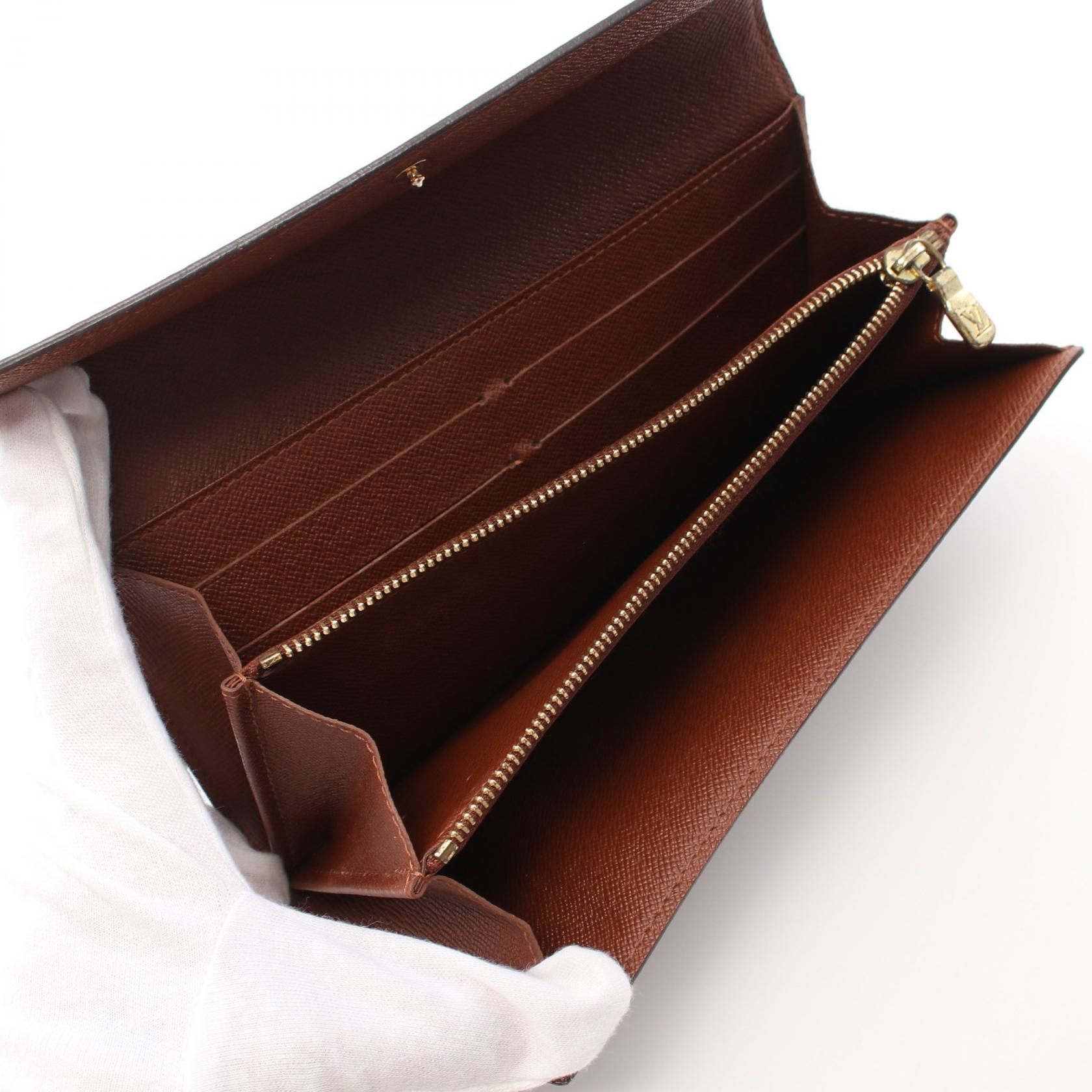 ルイヴィトン(LOUIS VUITTON)ポシェット|ポルト|モネ|クレディ|モノグラム|二つ折り長財布|PVC|ブラウン|ハイブランド・ブランド専門の中古通販サイト(800669)