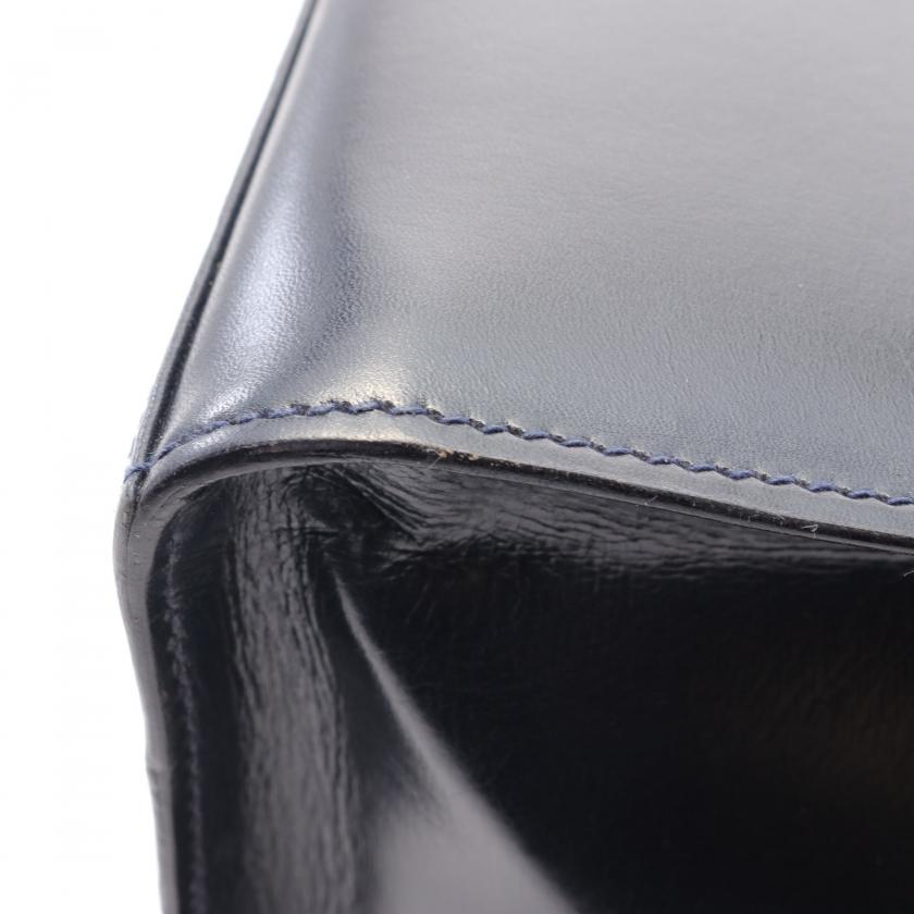 グッチ(GUCCI)オールドグッチ|ハンドバッグ|レザー|ネイビー|2WAY|ハイブランド・ブランド専門の中古通販サイト(802109)