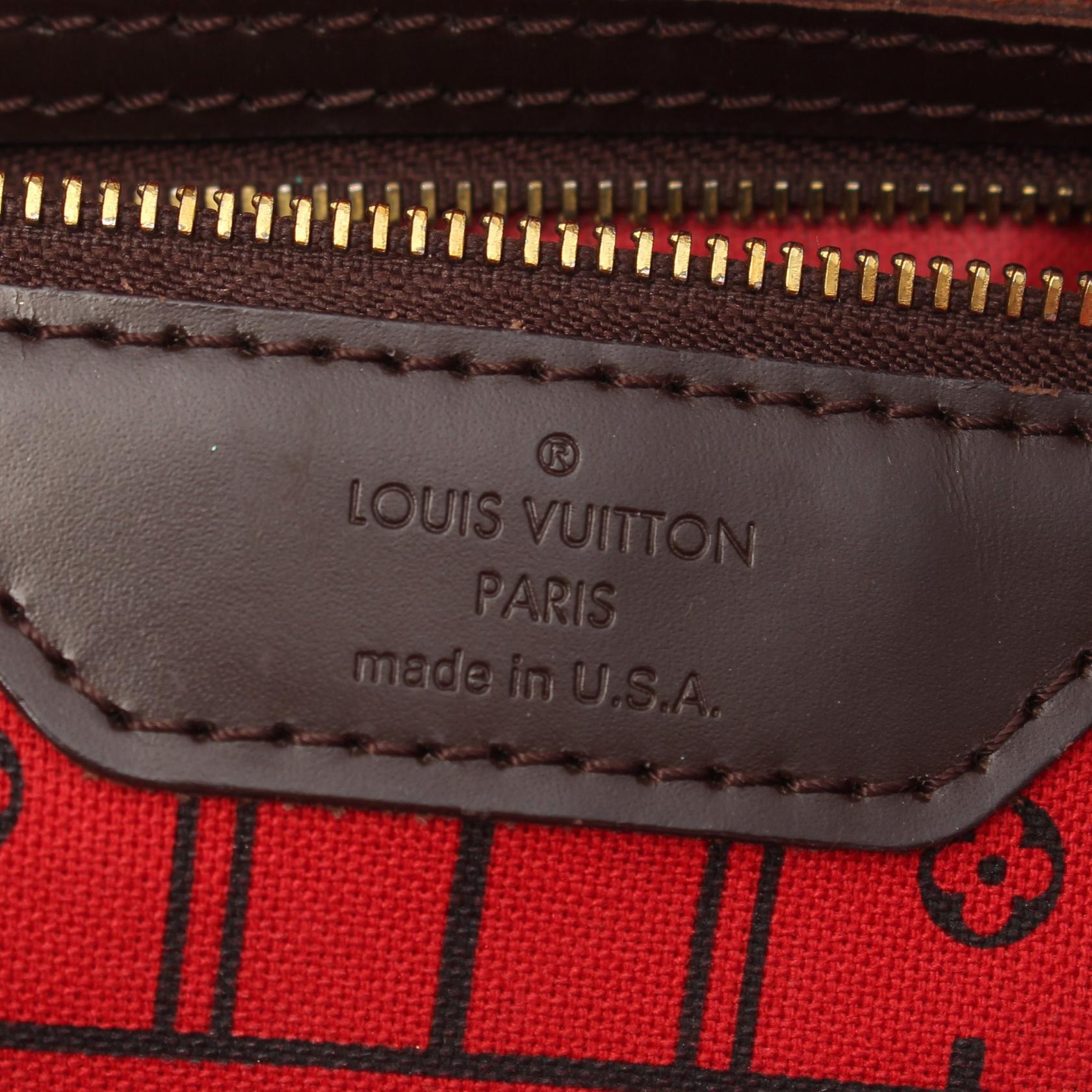ルイヴィトン(LOUIS VUITTON)ネヴァーフルMM|ダミエエベヌ|ショルダーバッグ|トートバッグ|PVC|レザー|ブラウン|ハイブランド・ブランド専門の中古通販サイト(801424)